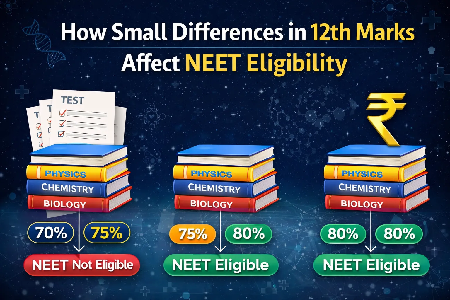 How Small Differences in 12th Marks Affect NEET Eligibility
